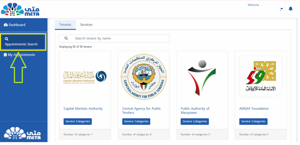 Meta Kuwait Online Appointment Booking